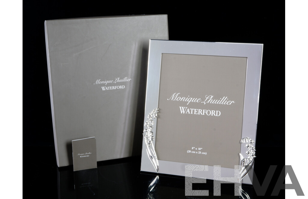 Waterford Lily of the Valley Photograph Frame by Monique Lhuillier in Original Box