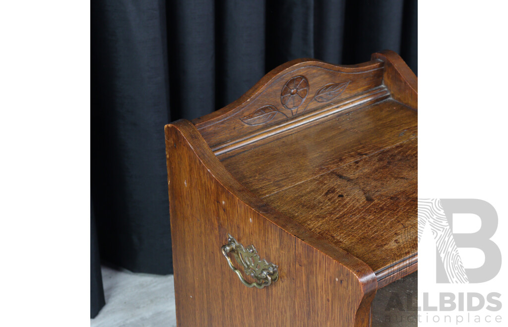 Victorian Oak Coal Scuttle