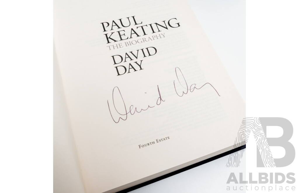 Paul Keating the Biography, Signed by Author David Day, Harper Collins, 2015, Along with Beazley a Biography, P Fitzsimmons, Harper Collins 1998, Both Hardcovers with Dust Jackets