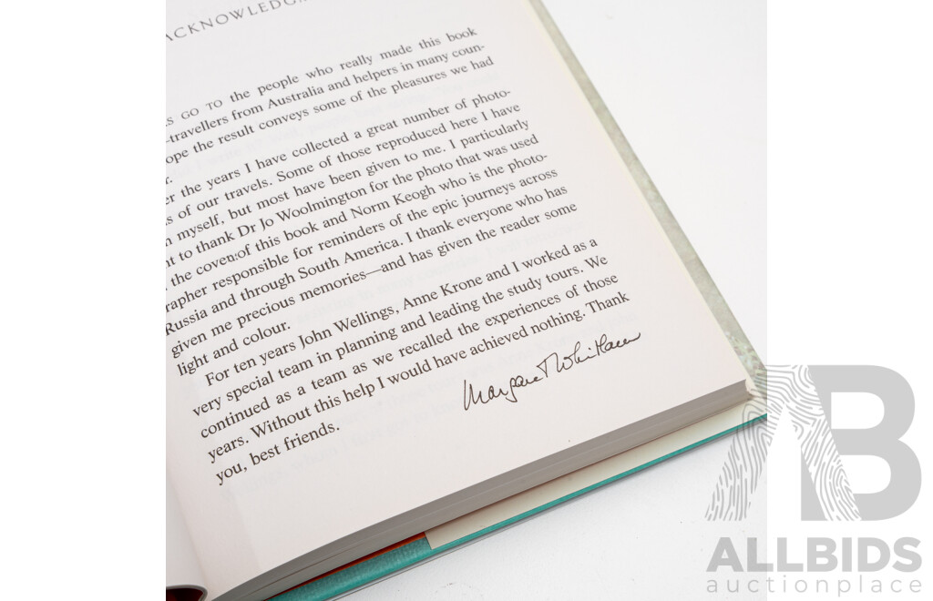 Two First Edition Books Signed by the Authors Comprising Gough Whitlam, My Italian Notebook & Margaret Whitlam, My Other World, Both Hardcovers with Dust Jackets