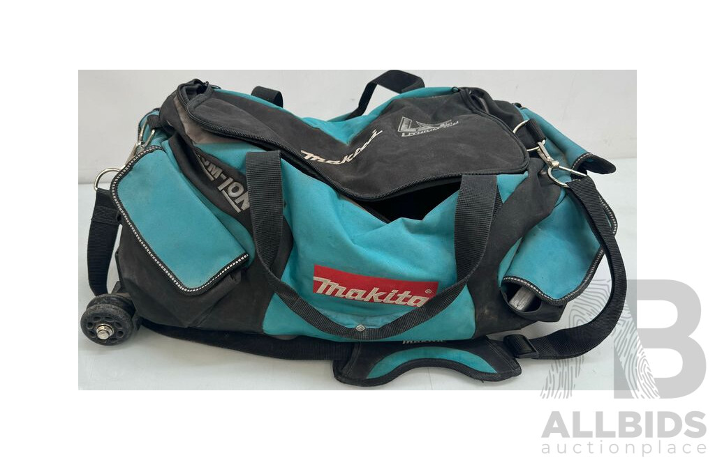 Makita Tool Bag - Reciprocating Saw, Vacuum, Angle Grinder and Charger ~ Milwaukee - Impact Driver, Angle Grinder