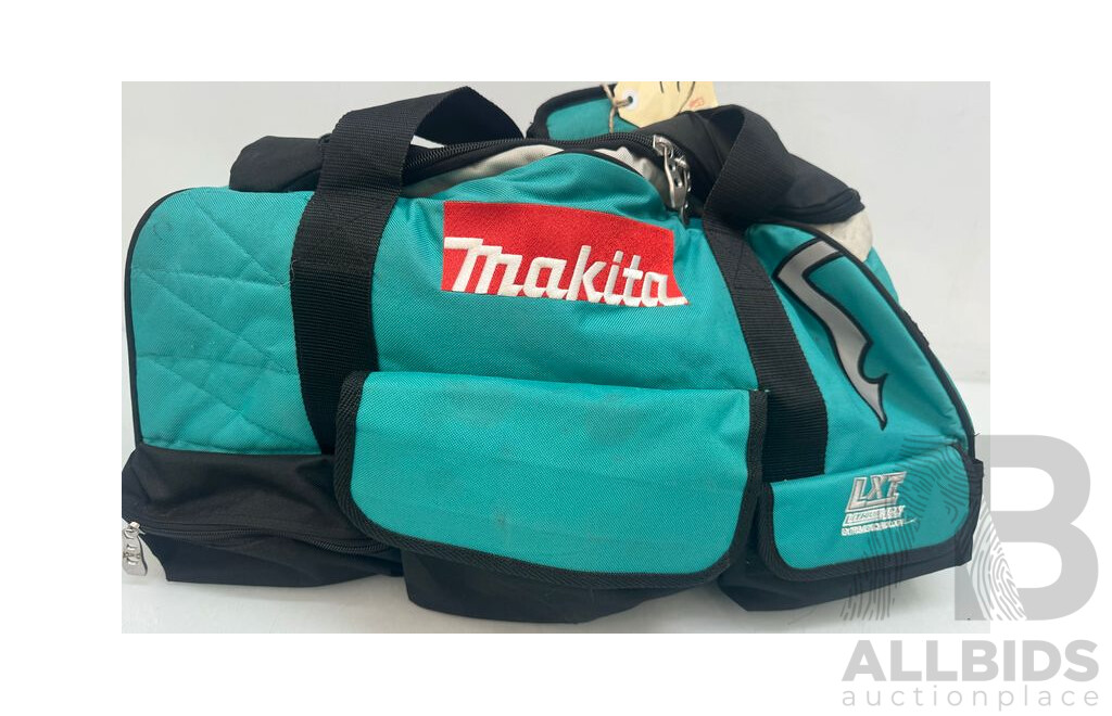 Makita Tool Bag - Circular Saw, Angle Grinder, Reciprocating Saw & Rotary Hammer Drill / Ryobi Screw Driver