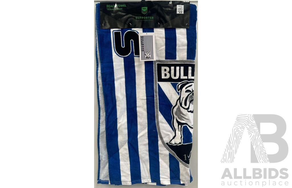 Bulldogs Themed Beach Towel