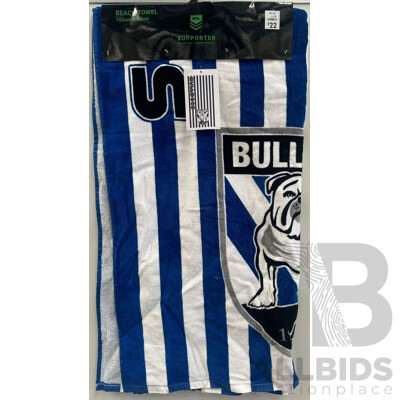 Bulldogs Themed Beach Towel