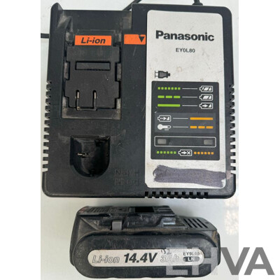 Panasonic 14.4V 3Ah Li-ion Cordless Drill Driver & Battery Charger
