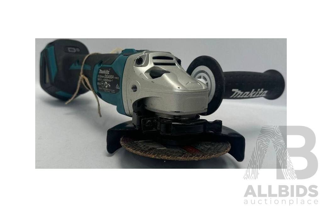 Makita 18V Cordless Brushless 125mm Slide Switch Angle Grinder