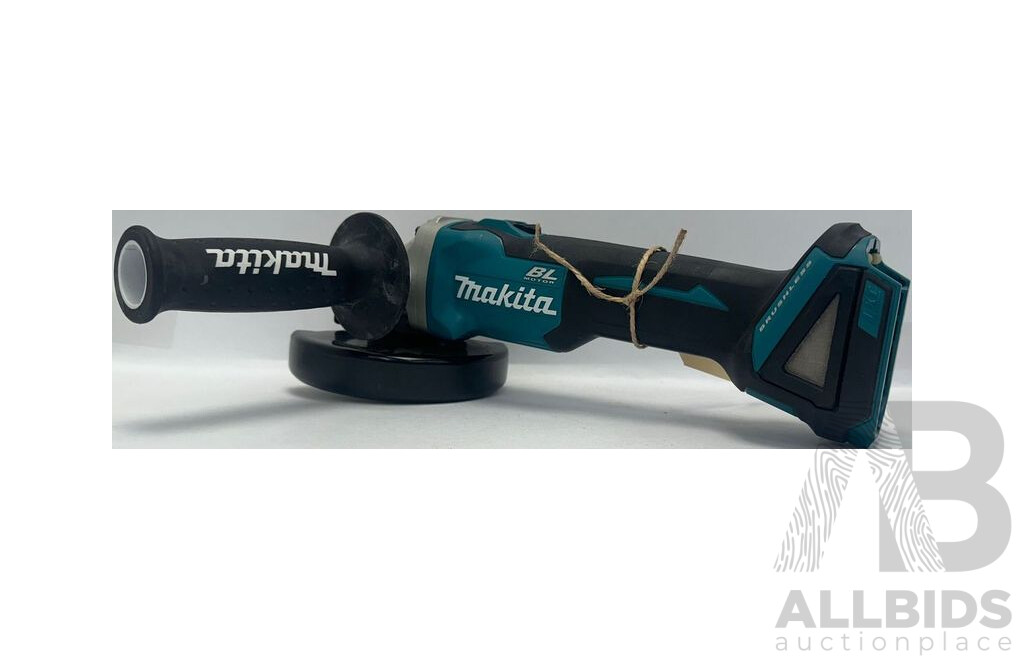 Makita 18V Cordless Brushless 125mm Slide Switch Angle Grinder