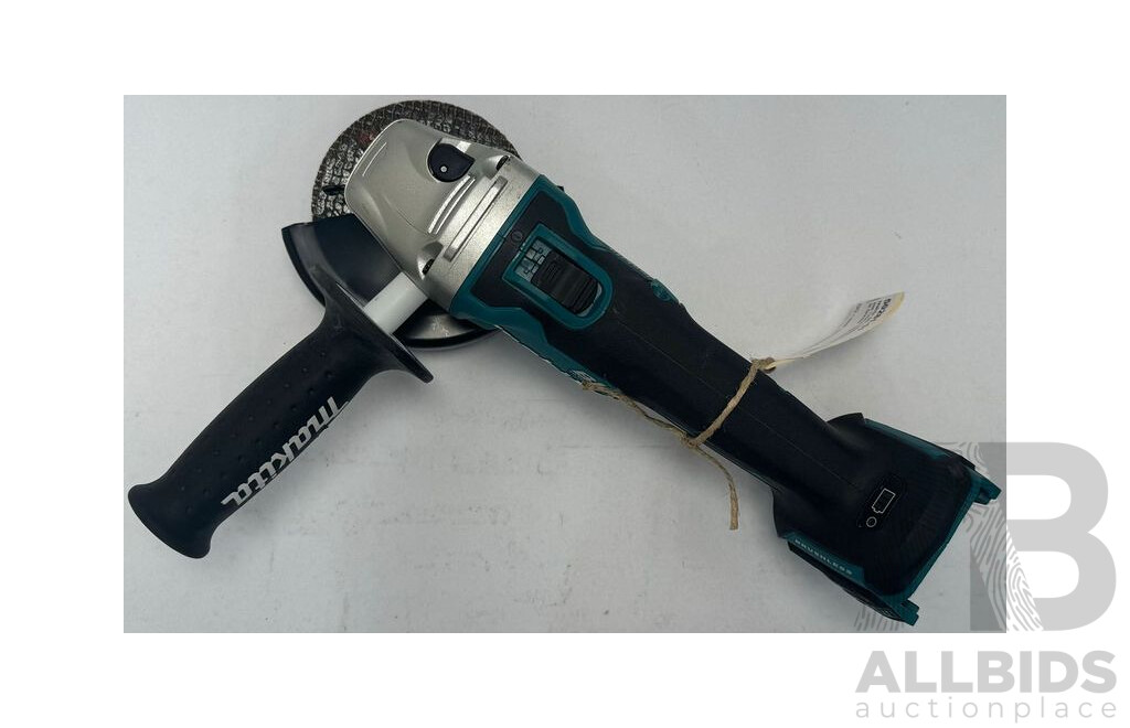 Makita 18V Cordless Brushless 125mm Slide Switch Angle Grinder