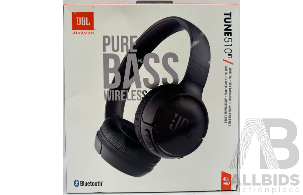 JBL Tune 510 BT Bluetooth On-Ear Headphones