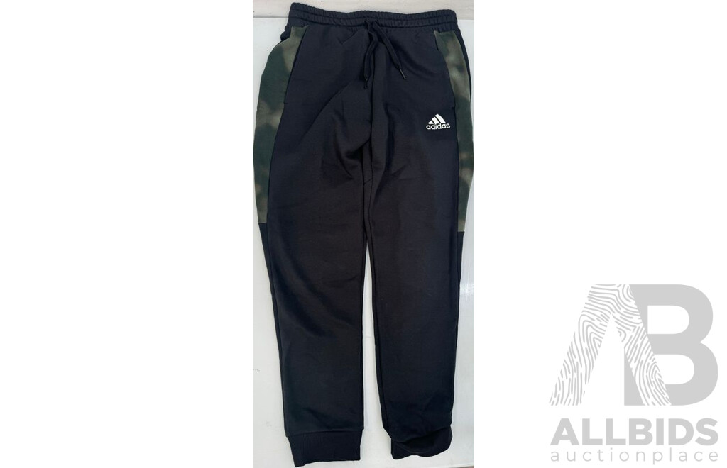 Black Adidas Tapered Leg Full Length Pants