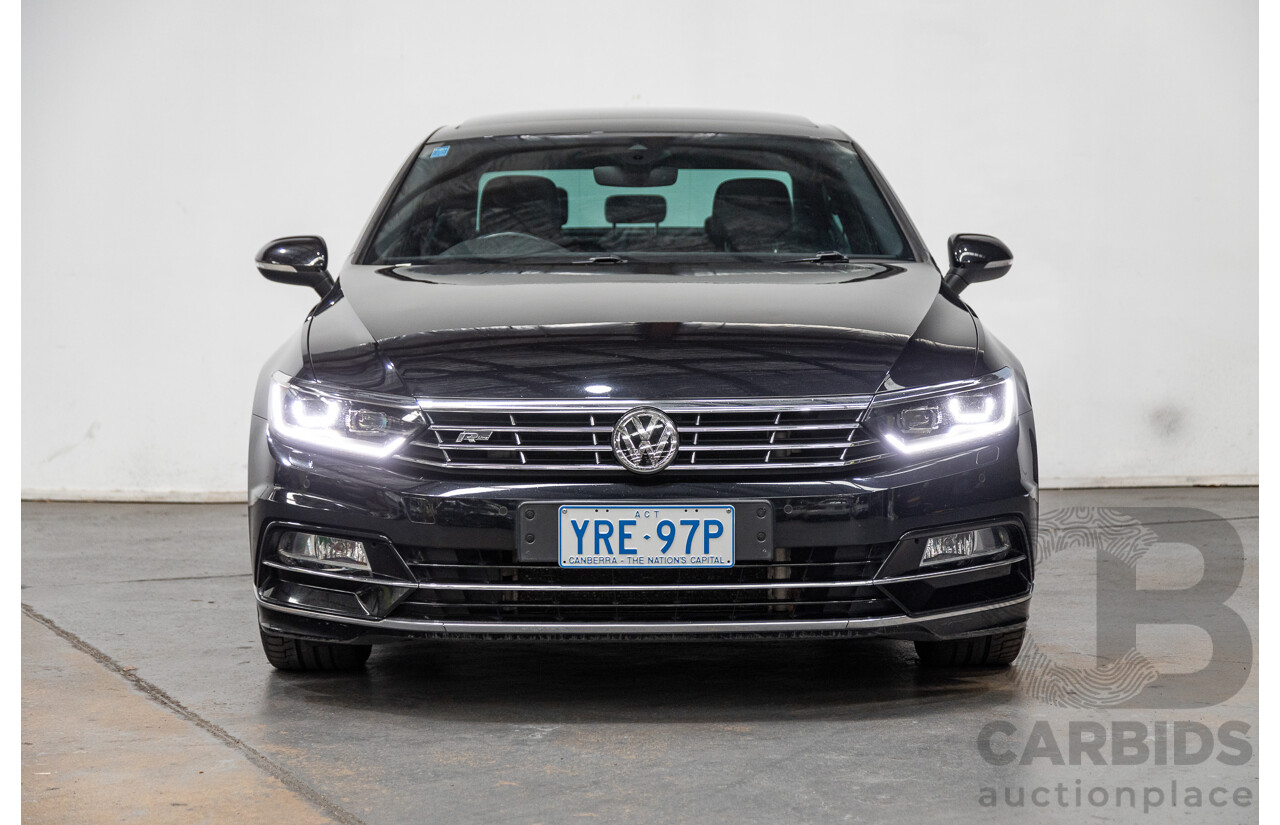 11/2015 Volkswagen Passat 140 TDI Highline R-Line Pack 3C B8 MY16 4d Sedan Deep Black Pearl Turbo Diesel 2.0L