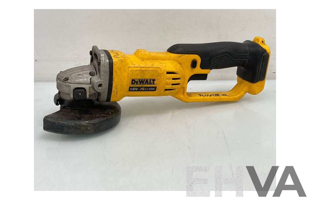 Dewalt 18 V Cordless Angle Grinder