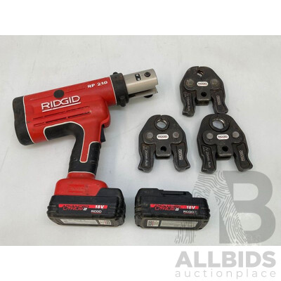 Rigid 18 V Pipe Crimping Tool