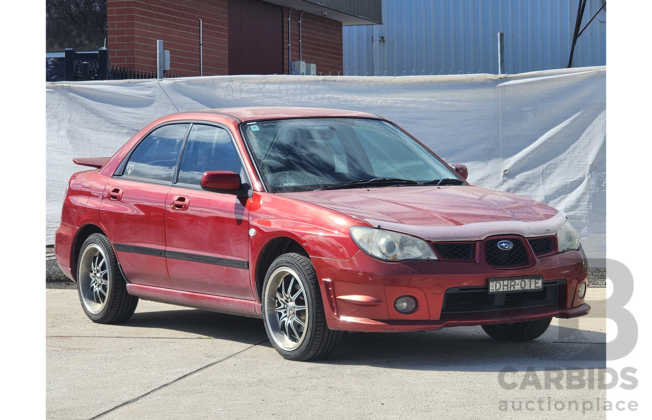 4/2007 Subaru Impreza 2.0i (awd) MY07 4d Sedan Red 2.0L