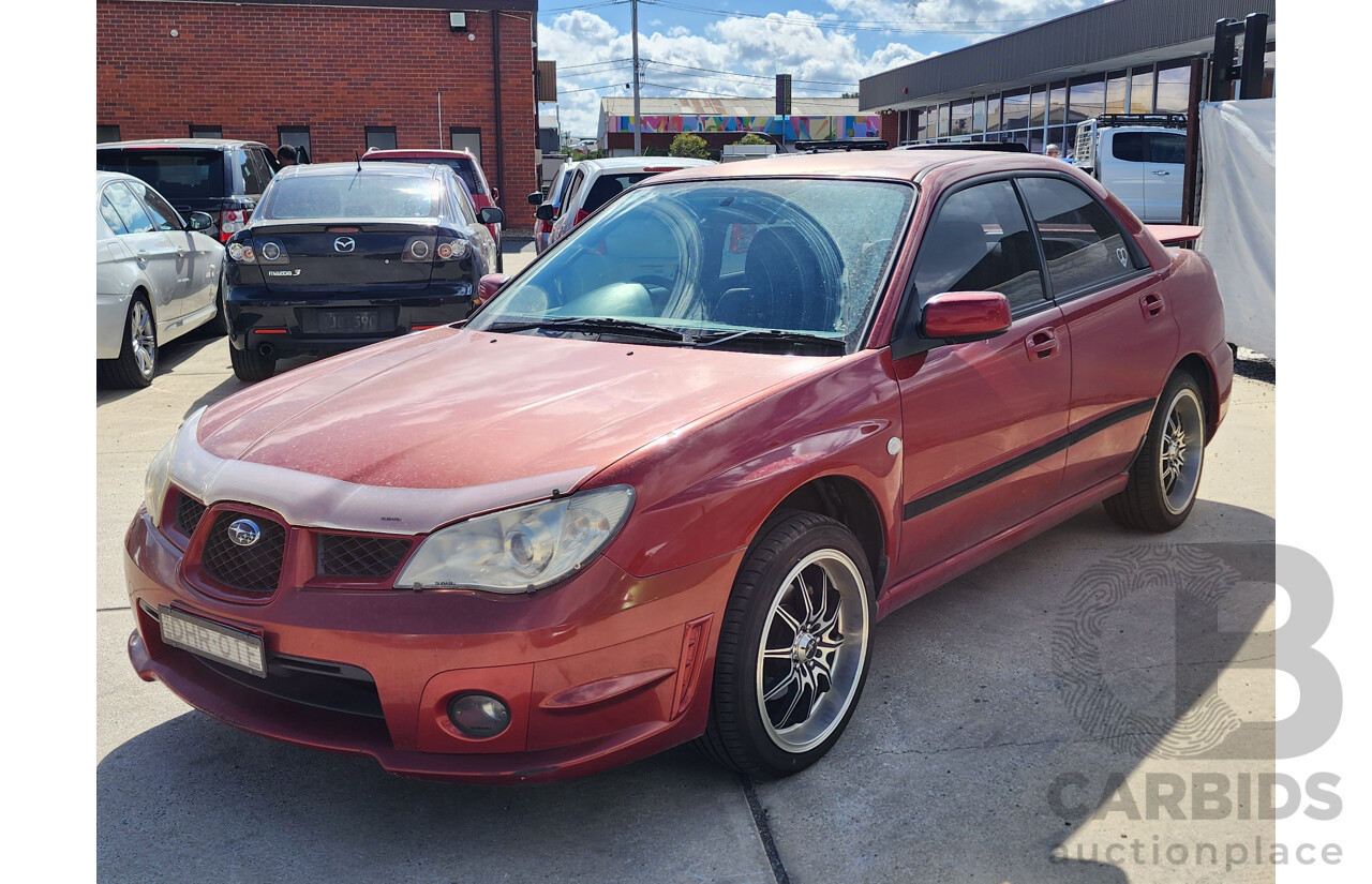 4/2007 Subaru Impreza 2.0i (awd) MY07 4d Sedan Red 2.0L