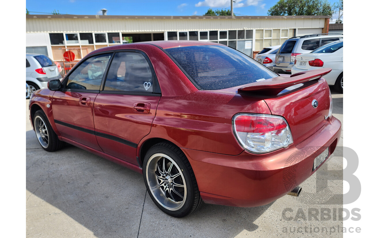 4/2007 Subaru Impreza 2.0i (awd) MY07 4d Sedan Red 2.0L