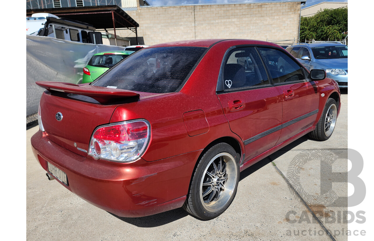 4/2007 Subaru Impreza 2.0i (awd) MY07 4d Sedan Red 2.0L