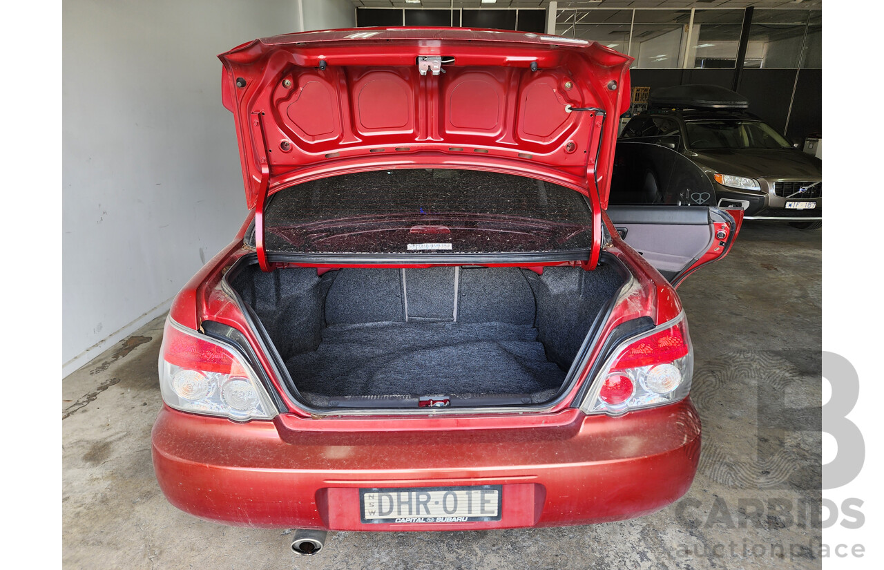 4/2007 Subaru Impreza 2.0i (awd) MY07 4d Sedan Red 2.0L