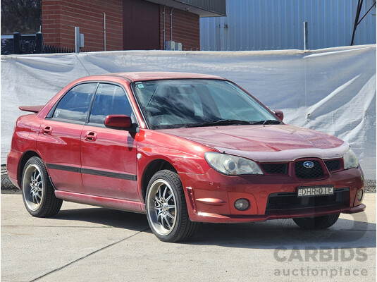 4/2007 Subaru Impreza 2.0i (awd) MY07 4d Sedan Red 2.0L