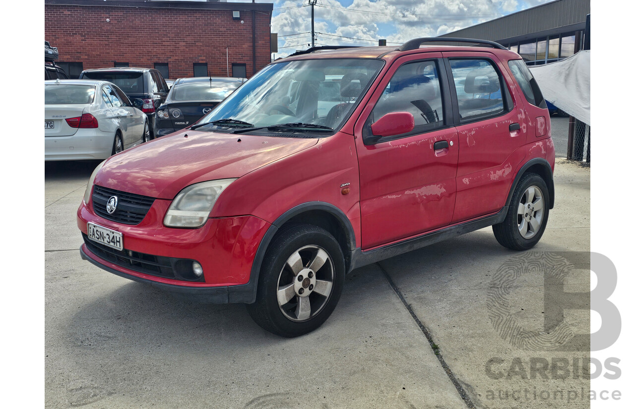 7/2003 Holden Cruze  YG 4d Wagon Red 1.5L