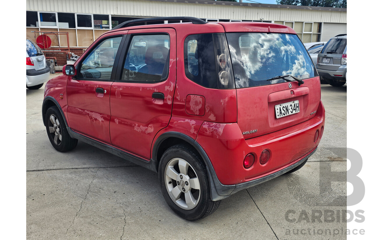 7/2003 Holden Cruze  YG 4d Wagon Red 1.5L