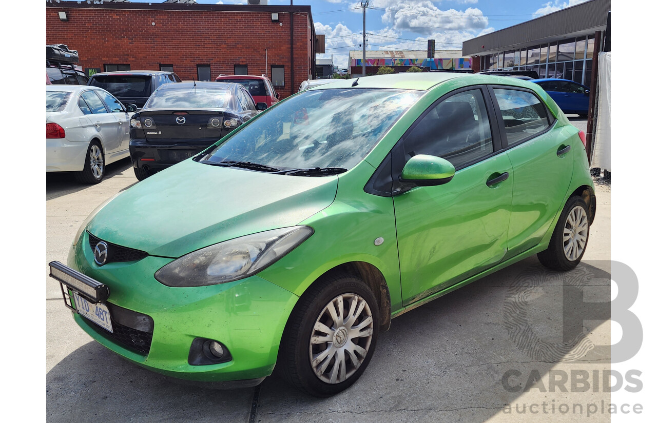 12/2008 Mazda Mazda2 NEO DE 5d Hatchback Green 1.5L