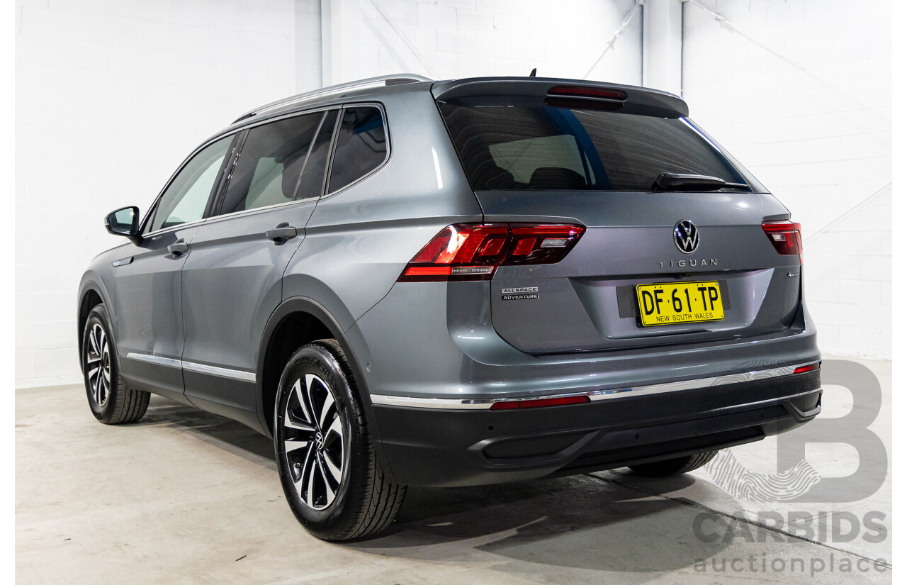 11/2022 Volkswagen Tiguan Allspace 162TSI Adventure (AWD) 5NA MY22 4D Wagon Platinum Grey Metallic Turbo 2.0L