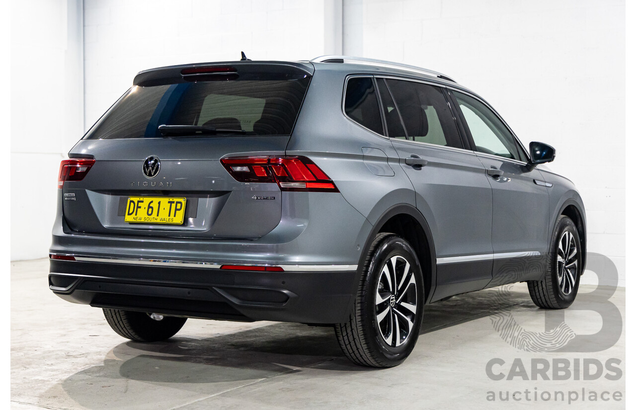 11/2022 Volkswagen Tiguan Allspace 162TSI Adventure (AWD) 5NA MY22 4D Wagon Platinum Grey Metallic Turbo 2.0L