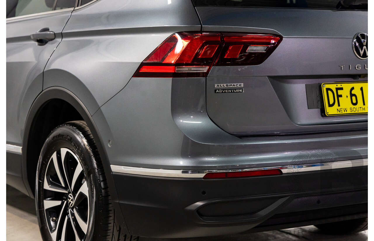 11/2022 Volkswagen Tiguan Allspace 162TSI Adventure (AWD) 5NA MY22 4D Wagon Platinum Grey Metallic Turbo 2.0L