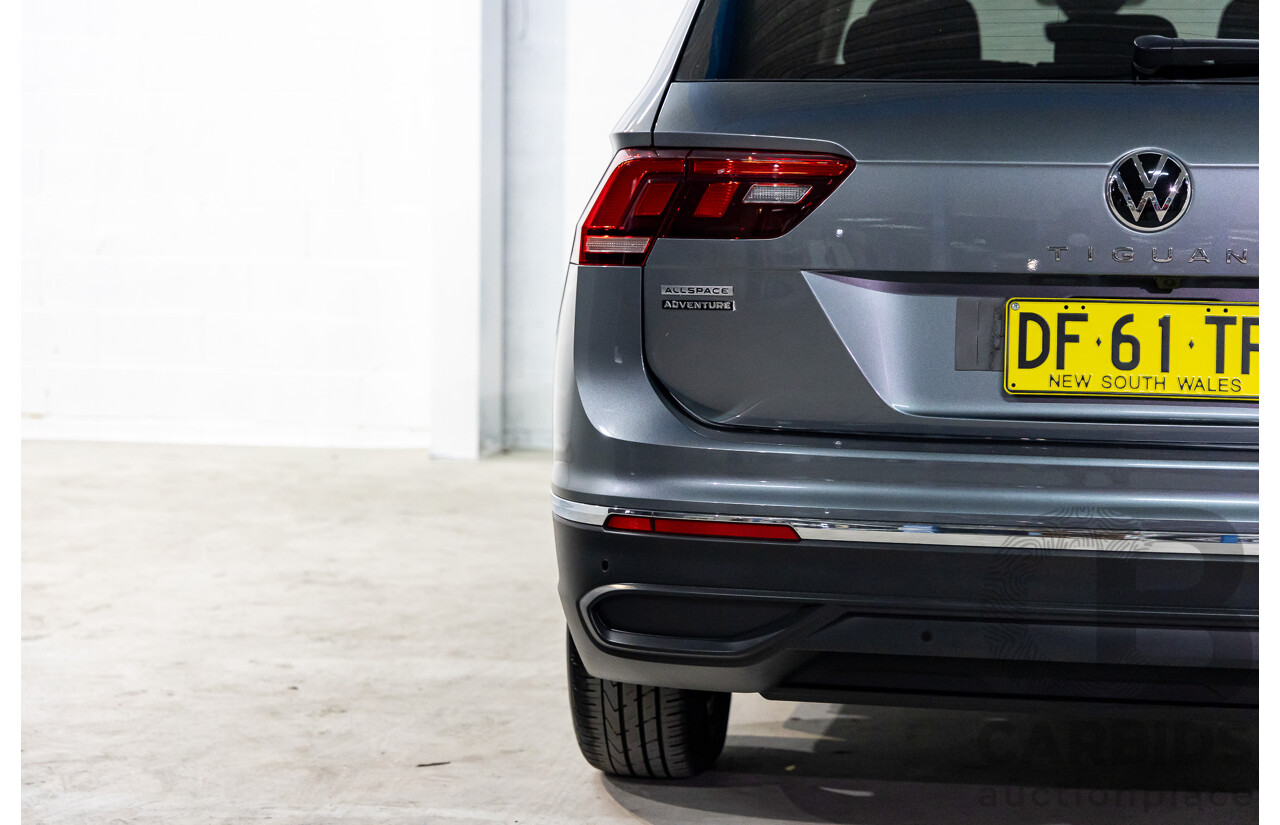 11/2022 Volkswagen Tiguan Allspace 162TSI Adventure (AWD) 5NA MY22 4D Wagon Platinum Grey Metallic Turbo 2.0L
