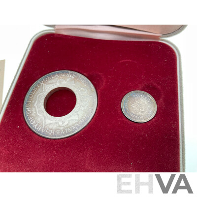 Australian 1988 Silver Holey Dollar and the Dump 175th Anniversary Coins