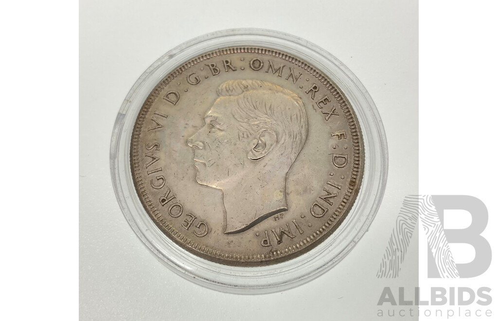 Australian 1937 Silver Crown .925