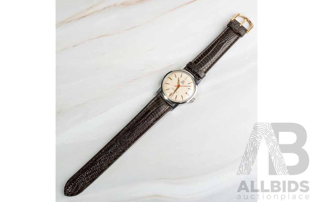 Vintage Omega Seamaster Waterproof Mens Watch, 40mm, 1960's, Noted with Movement