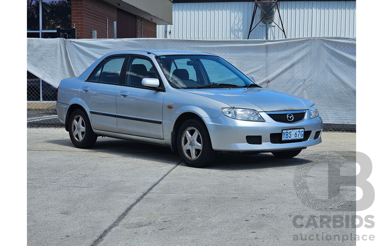 4/2001 Mazda 323 Protege  4d Sedan Silver 1.8L