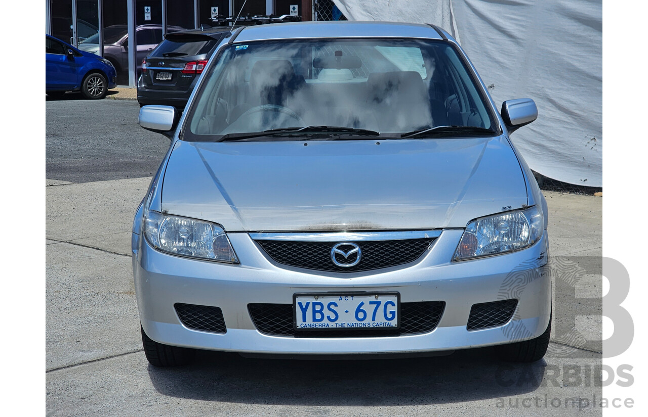 4/2001 Mazda 323 Protege  4d Sedan Silver 1.8L