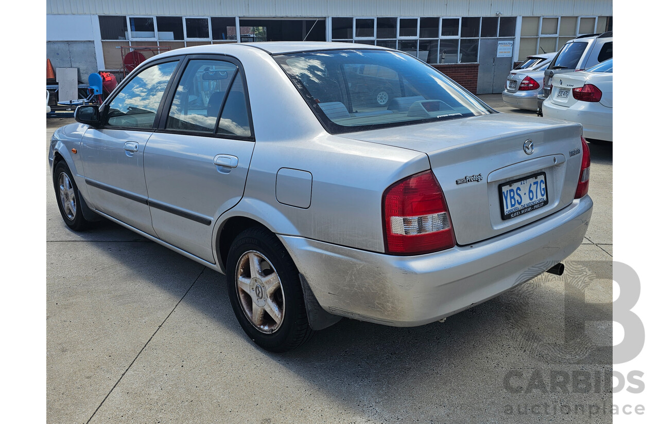 4/2001 Mazda 323 Protege  4d Sedan Silver 1.8L