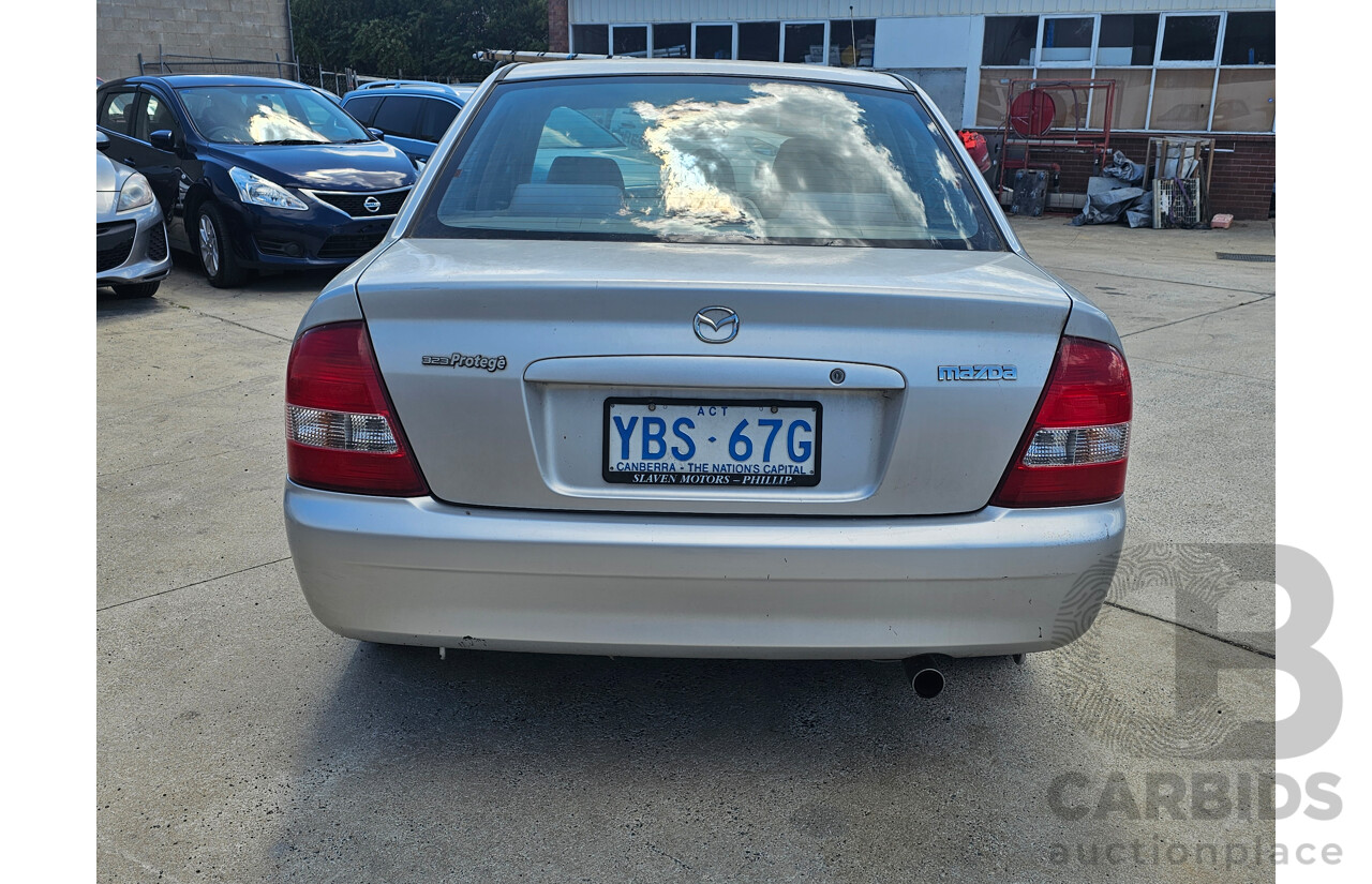 4/2001 Mazda 323 Protege  4d Sedan Silver 1.8L