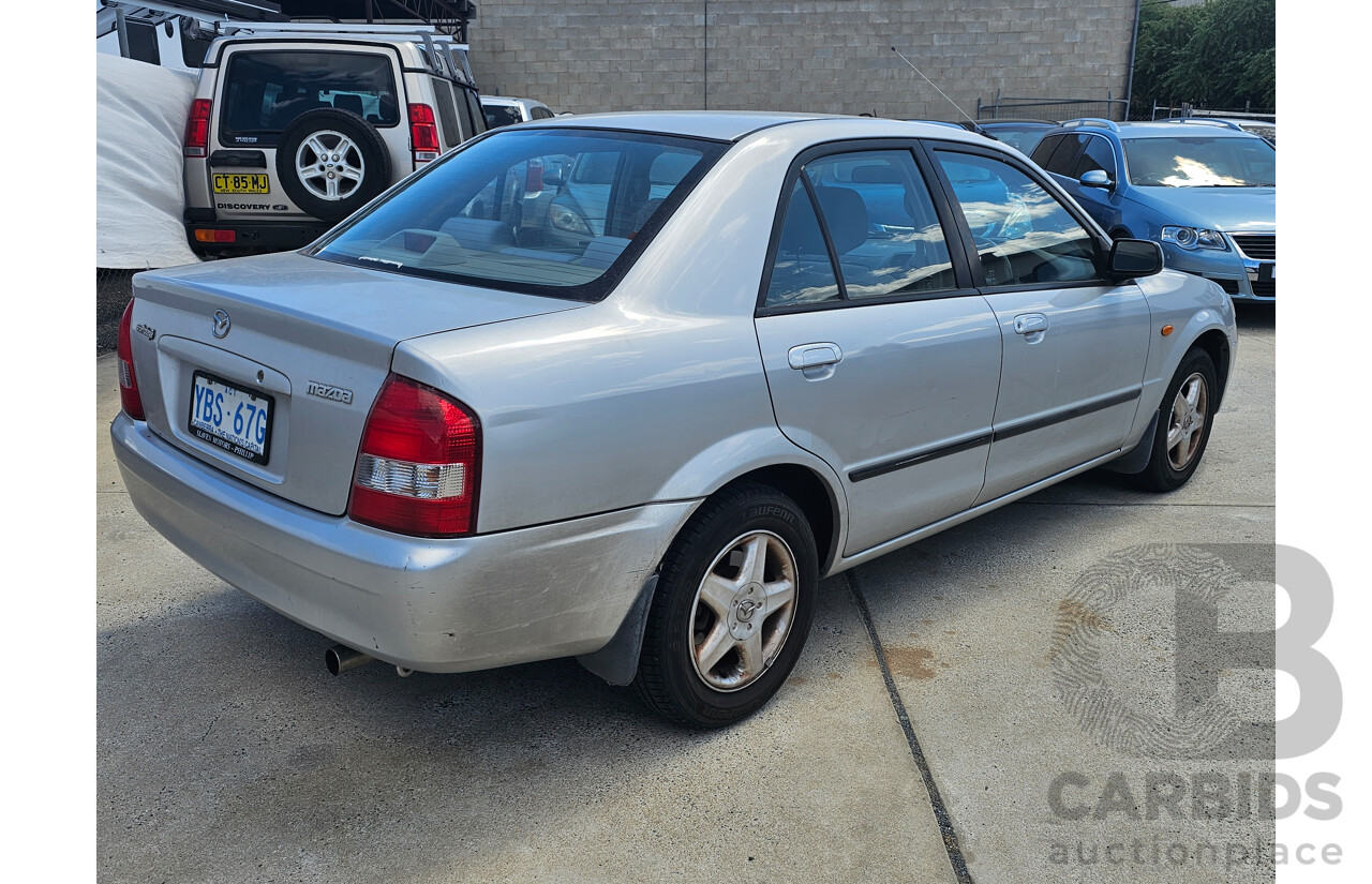 4/2001 Mazda 323 Protege  4d Sedan Silver 1.8L