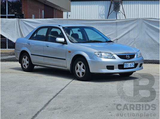 4/2001 Mazda 323 Protege  4d Sedan Silver 1.8L