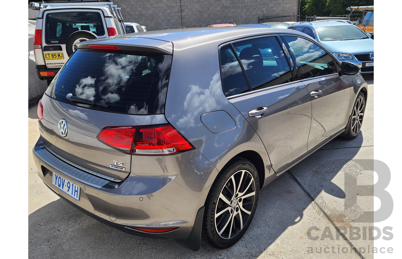 5/2016 Volkswagen Golf 92 TSI Trendline AU MY16 5d Hatchback Grey 1.4L