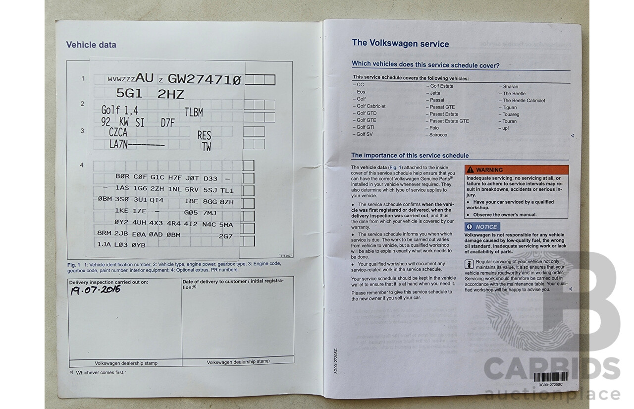 5/2016 Volkswagen Golf 92 TSI Trendline AU MY16 5d Hatchback Grey 1.4L