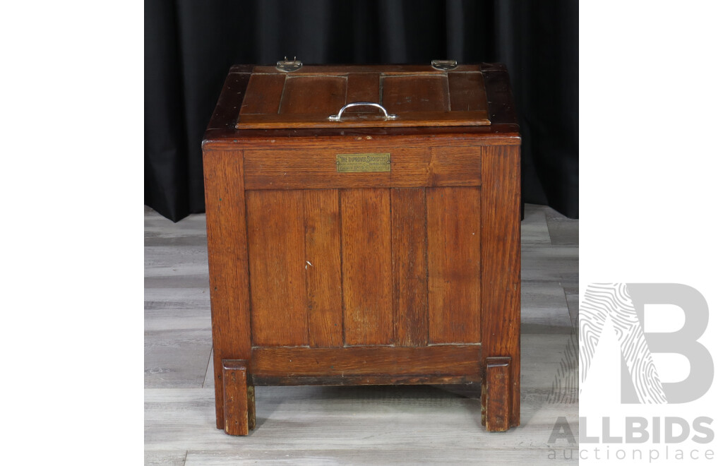 Vintage Oak Ice Chest