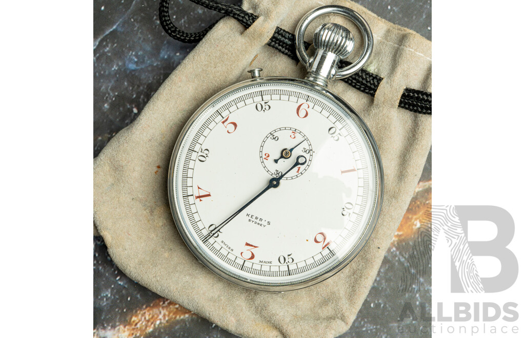Vintage 55mm Kerr’s Sydney Pocket Watch