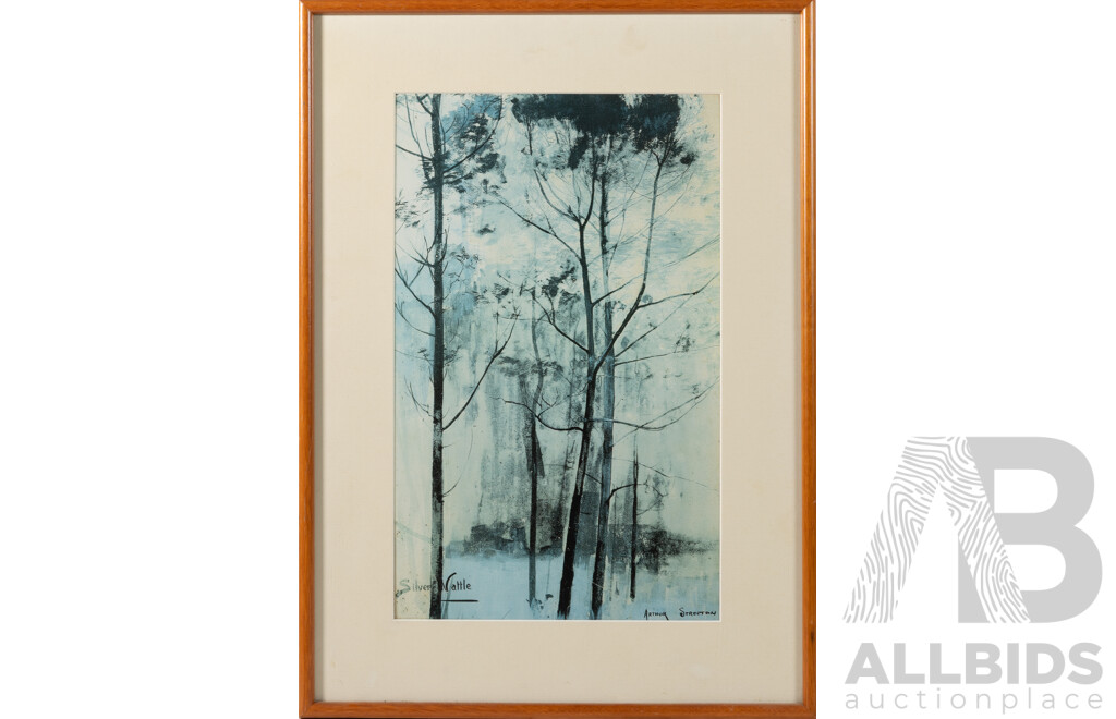 Arthur Streeton (19th/20th Centuries, Australian, 1867-1943), Silver Wattle, Colour Print of Original, 52 x 37 cm (frame)
