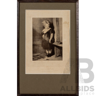 Sir Edwin Landseer, (19th Century, British, 1802-1873), The Naughty Boy, Antique Engraving, 35 x 23 cm (frame)