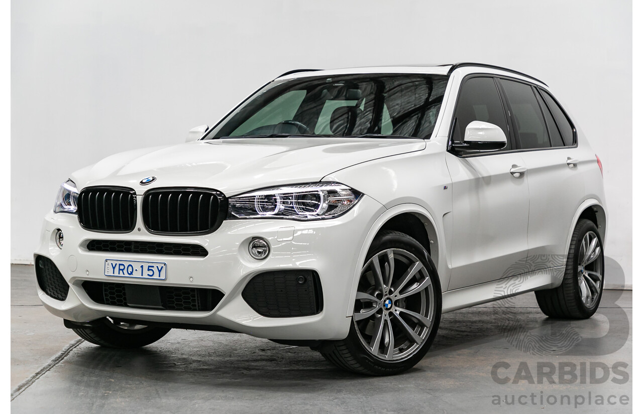 2/2016 BMW X5 Xdrive 30d (AWD) M-Sport Pack F15 MY16 4d Wagon Alpine White Turbo Diesel 3.0L - 7 Seater