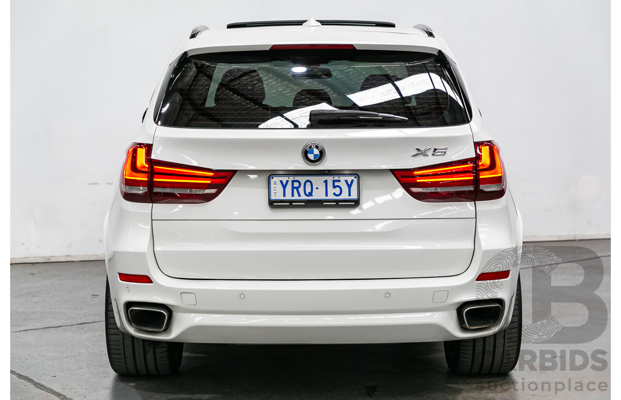 2/2016 BMW X5 Xdrive 30d (AWD) M-Sport Pack F15 MY16 4d Wagon Alpine White Turbo Diesel 3.0L - 7 Seater