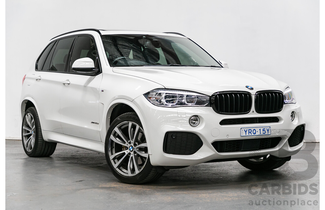 2/2016 BMW X5 Xdrive 30d (AWD) M-Sport Pack F15 MY16 4d Wagon Alpine White Turbo Diesel 3.0L - 7 Seater