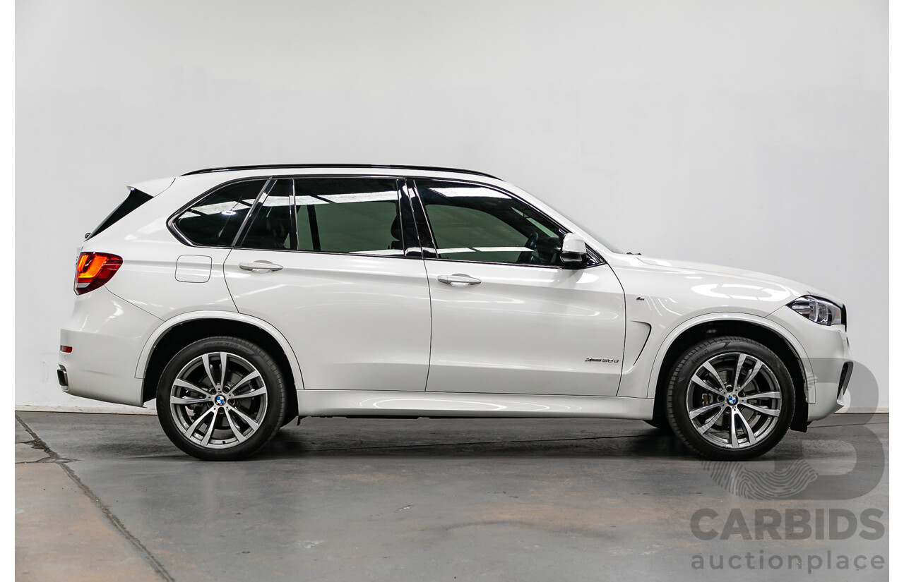 2/2016 BMW X5 Xdrive 30d (AWD) M-Sport Pack F15 MY16 4d Wagon Alpine White Turbo Diesel 3.0L - 7 Seater