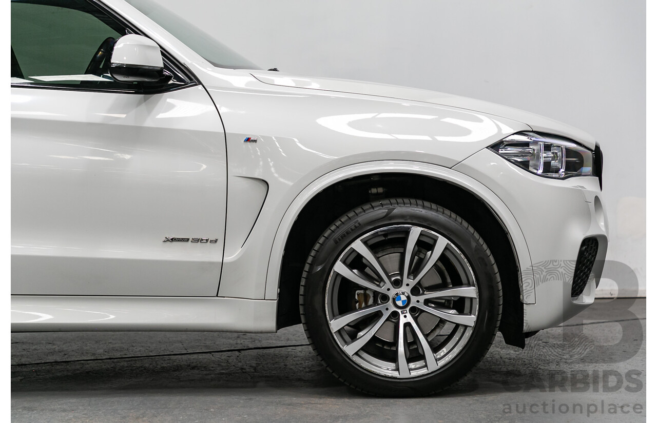 2/2016 BMW X5 Xdrive 30d (AWD) M-Sport Pack F15 MY16 4d Wagon Alpine White Turbo Diesel 3.0L - 7 Seater